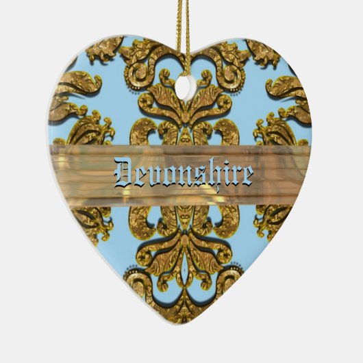 Bandwright Gigi Victoriaans Damask Keramisch Ornament (Rechts)