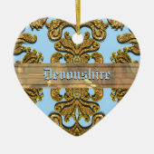 Bandwright Gigi Victoriaans Damask Keramisch Ornament (Voorkant)