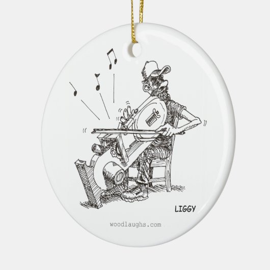 Bandzaag Musician Ornament (Links)