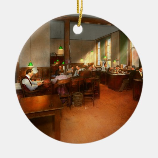 Banen andere - Kantoor - het nieuws dat het waard Keramisch Ornament (Voorkant)