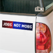 Banen geen banen bumpersticker (Op Truck)
