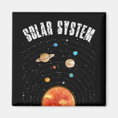 banen van de Planeten Astronomy Lover Magneet (Voorkant)