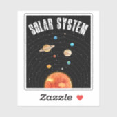 banen van de Planeten Astronomy Lover Sticker (Vel)
