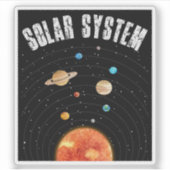  banen van de Planeten Astronomy Lover Sticker (Voorkant)