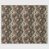 🩸 banen voor jongens - Gothic Victoriaans Cadeaupapier (Vlak)