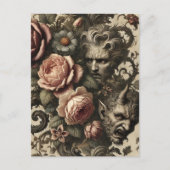 🩸 banen voor jongens - Gothic Victoriaans Feestdagenkaart (Voorkant)