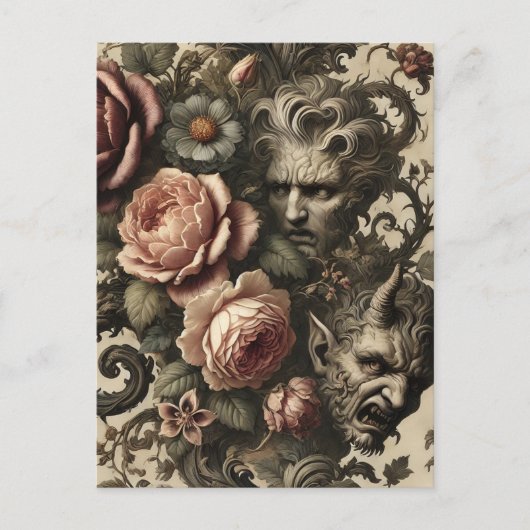 🩸 banen voor jongens - Gothic Victoriaans Feestdagenkaart (Voorkant)