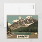 Banff (4) briefkaart (Voorkant / Achterkant)