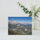 Banff Aerial Uitzicht Post Card Briefkaart (Staand voorkant)