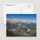 Banff Aerial Uitzicht Post Card Briefkaart (Voorkant / Achterkant)