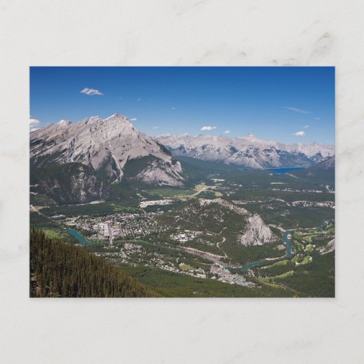 Banff Aerial Uitzicht Post Card Briefkaart (Voorkant)