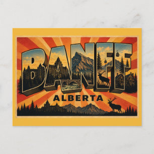 Banff Alberta Bergparadijs Briefkaart
