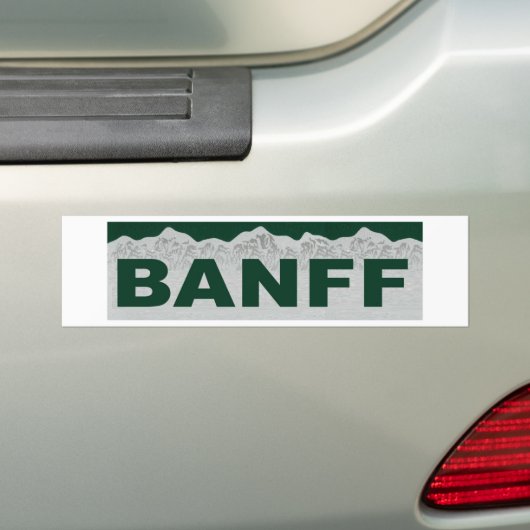 Banff, Alberta Bumpersticker (Op auto)