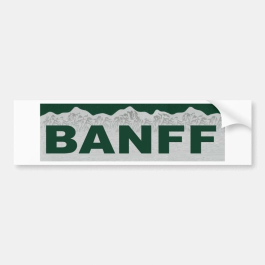Banff, Alberta Bumpersticker (Voorkant)