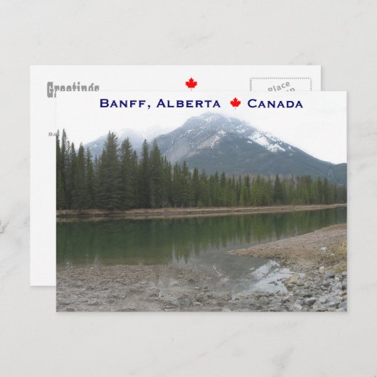 Banff Alberta Canada Briefkaart (Voorkant / Achterkant)