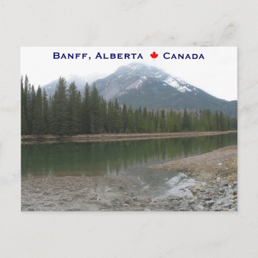 Banff Alberta Canada Briefkaart (Voorkant)