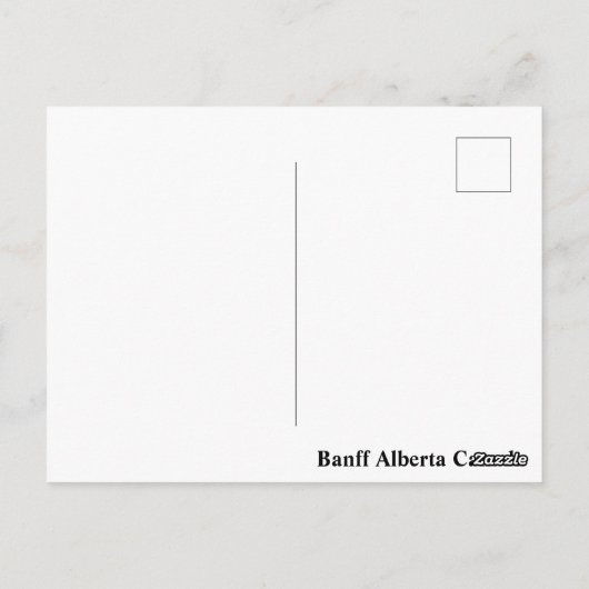 Banff Alberta Canada Briefkaart (Achterkant)