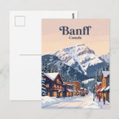 Banff Alberta, Canada Briefkaart (Voorkant / Achterkant)