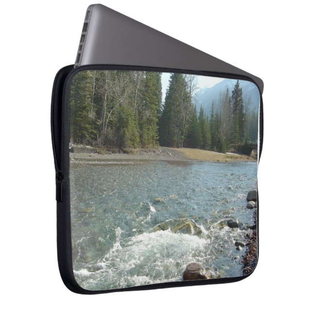 Banff Alberta Canada, Canadees Nationaal Park Laptop Sleeve (Voorkant Rechts)