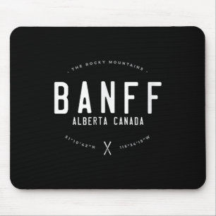 Banff Alberta Canada Grafisch Gedistroyeerd Vintag Muismat