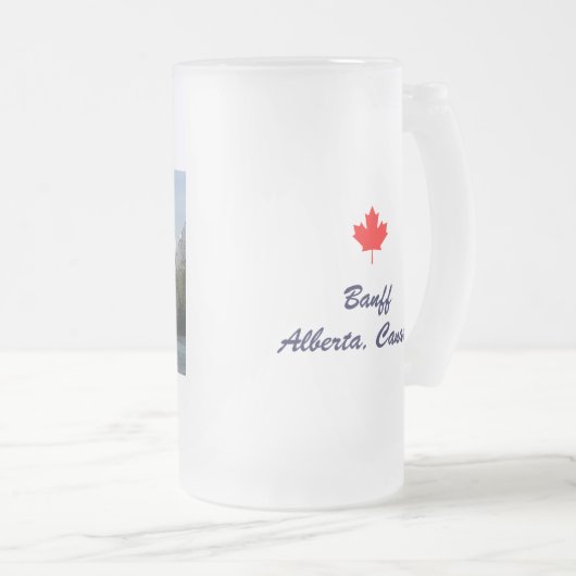 Banff Alberta Canada Matglas Bierpul (Voorkant rechts)