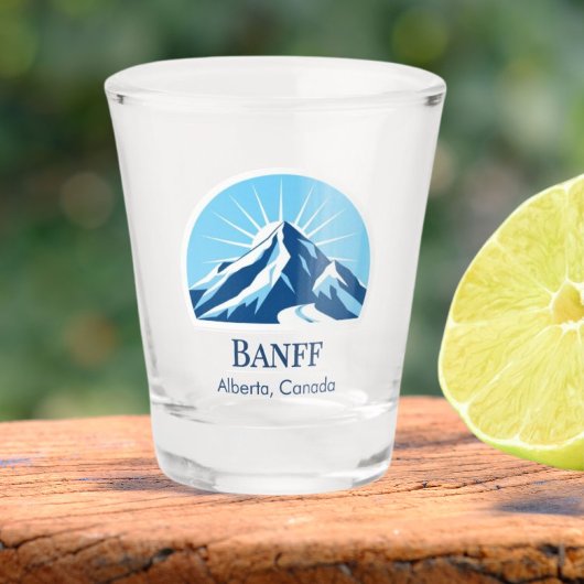 Banff Alberta Canada Shot glass Glas