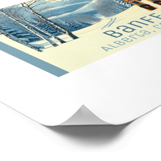 Banff Alberta Canada ski vacation Poster (Hoek)