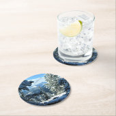 Banff, Alberta, Canada Snow Covered Ronde Kartonnen Onderzetter (Insitu)