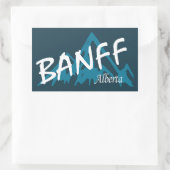 Banff Alberta-gebergte Rechthoekige Sticker (Tas)