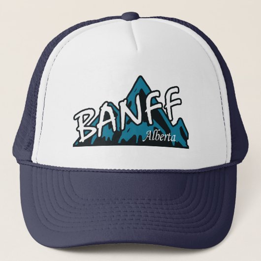 Banff Alberta-gebergte Trucker Pet (Voorkant)