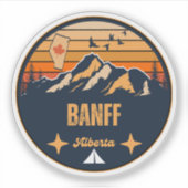 Banff, Alberta Sticker (Voorkant)
