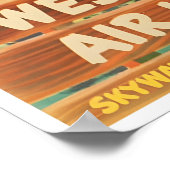 Banff Art Canada Reisposter Western Airlines Poster (Hoek)