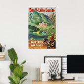 Banff Art Canada Reisposter Western Airlines Poster (Thuiskantoor)