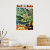 Banff Art Canada Reisposter Western Airlines Poster (Keuken)