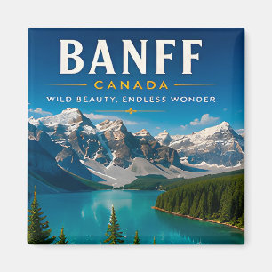 🏔️ Banff Canada Bergmeer Huisdecoratie 🍁 Magneet