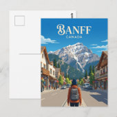 BANFF CANADA BRIEFKAART (Voorkant / Achterkant)