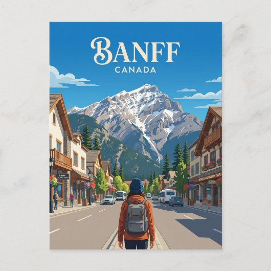 BANFF CANADA BRIEFKAART (Voorkant)