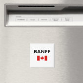 Banff Canada Canadian Flag Light Color Magneet (Insitu (Vaatwasser))