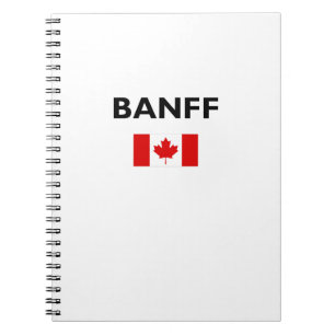 Banff Canada Canadian Flag Light Color Notitieboek