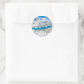 Banff, Canada Canvas tas Ronde Sticker (Tas)