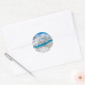 Banff, Canada Canvas tas Ronde Sticker (Envelop)