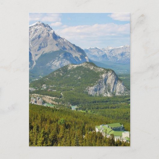 Banff Canada heeft gezien van het zwavelgebergte G Briefkaart (Voorkant)