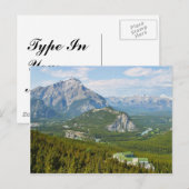 Banff Canada heeft gezien van het zwavelgebergte G Briefkaart (Voorkant / Achterkant)