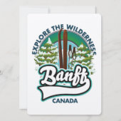 banff canada naar ski logo (Voorkant)