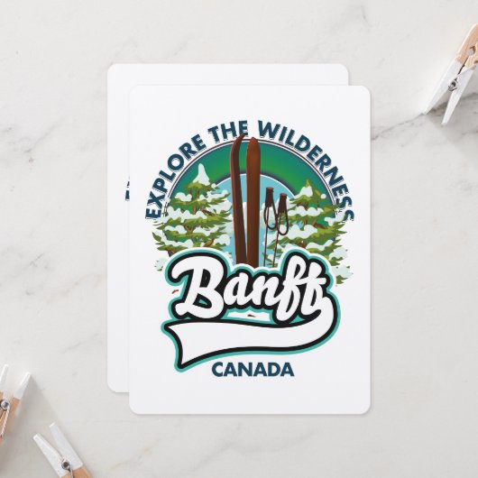 banff canada naar ski logo (Voorkant / Achterkant in situ)