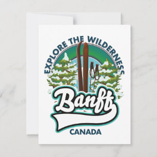 banff canada naar ski logo kaart