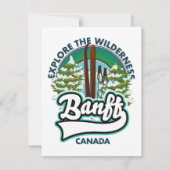 banff canada naar ski logo kaart (Achterkant)