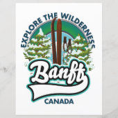banff canada om te skiën logo (Achterkant)