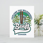 banff canada om te skiën logo (Staand voorkant)