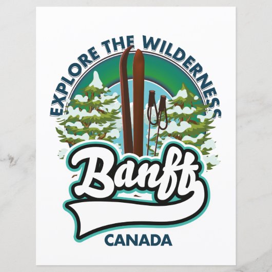 banff canada om te skiën logo (Voorkant)